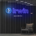 Irwin Neon Sign 60x14 in 2  parts