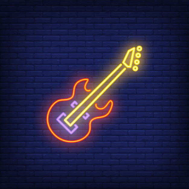 Bass Guitar Neon Sign — make neon sign