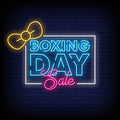 Boxing Day Sale Neon Sign