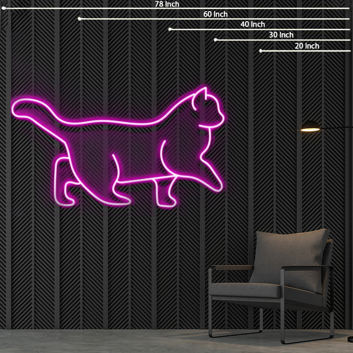 Cat Walk Neon Sign For Pet Lovers & Décor — make neon sign