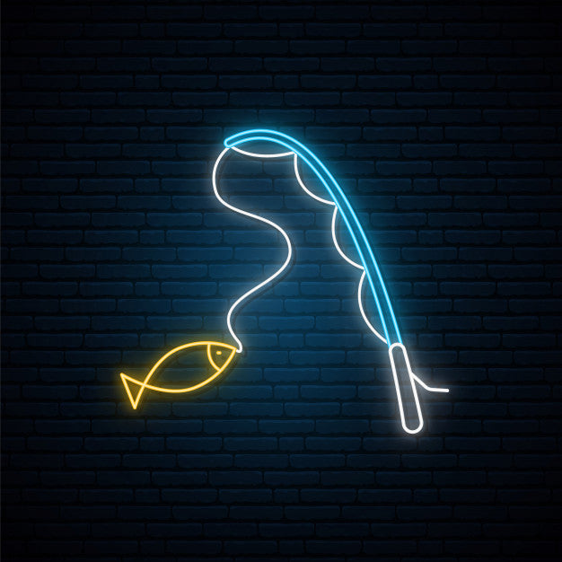 Neon Fishing Sign 