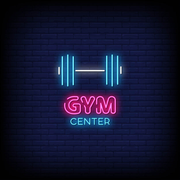 Gym Center Neon Sign Perfect For Your Business — make neon sign