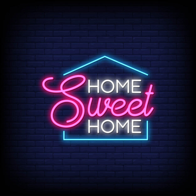 Home Sweet Home Neon Sign - Neon Pink Aesthetic — make neon sign