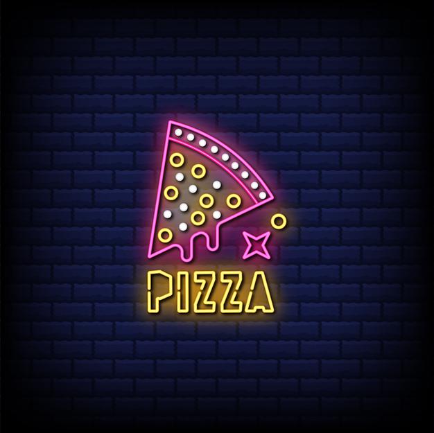 Pizza Neon Sign — make neon sign