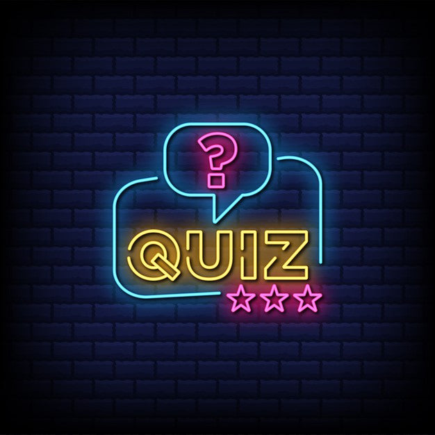 Quiz Neon Sign — make neon sign