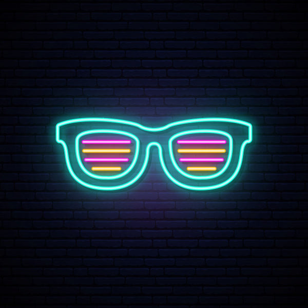 Shutter Shades Sunglasses Neon Sign