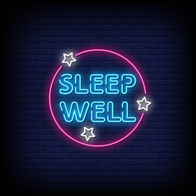 Sleep Well Neon Sign — make neon sign