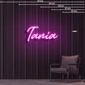 CHRISTINA neon sign 30x8inch and Tania  neon sign 30x14inch