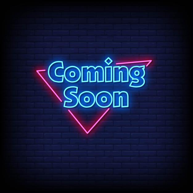 Coming Soon Neon Sign Perfect For Shop & Store — make neon sign