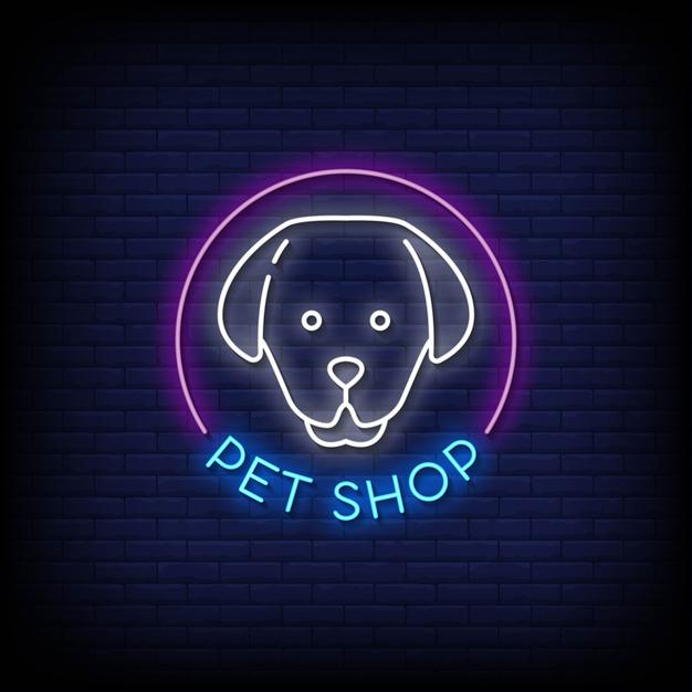 Pet Shop Neon Sign — make neon sign