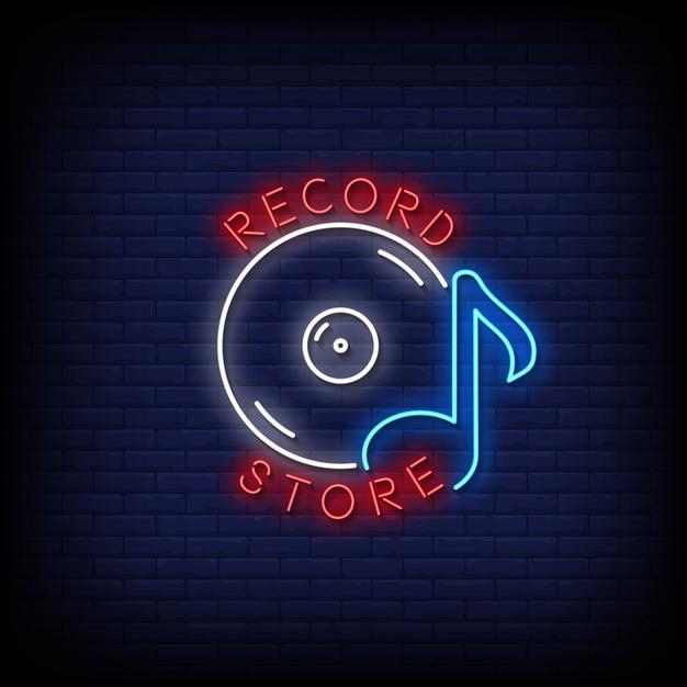 record store sign