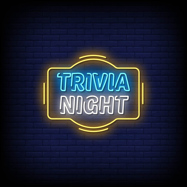 Trivia Night Neon Sign — make neon sign